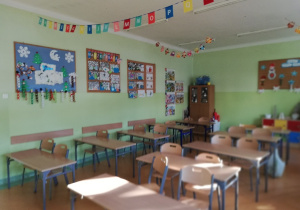 Sala lekcyjna klasy 2 b.