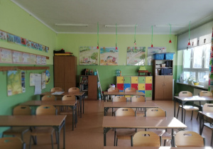 Kolorowa sala klasy 3 b.