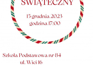 Plakat Kiermasz świąteczny