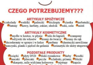 Plakat informujący o zbiórce