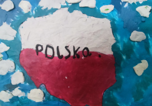 Kontur mapy Polski