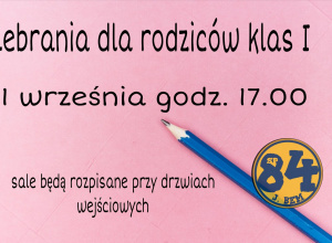 Informacja o terminie i godzinie zebrania