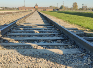 tor kolejowy w Oświęcimiu