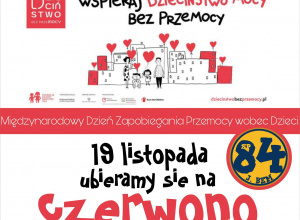 Plakat "Międzynarodowy dzień zapobiegania przemocy wobec dzieci"