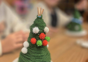 choinki wykonane przez dzieci