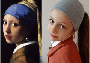 Liliana jako "Dziewczyna z perłą" Jana Vermeera
