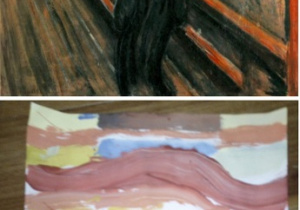 Kopia obrazu "Krzyk" Edwarda Muncha w wykonaniu Karola